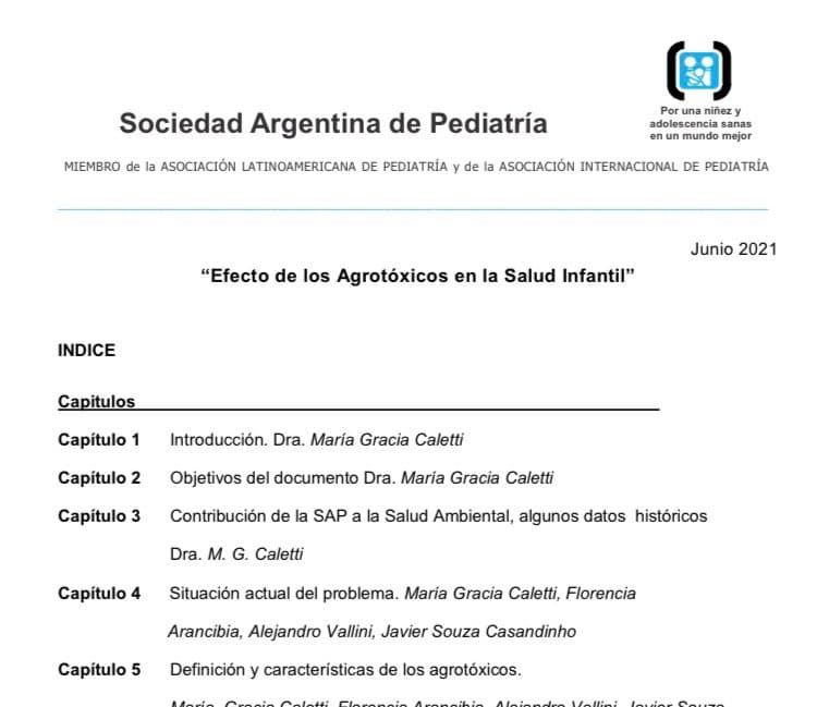Estremecedor informe de la Sociedad Argentina de Pediatría: efectos de los agrotóxicos en la salud infantil