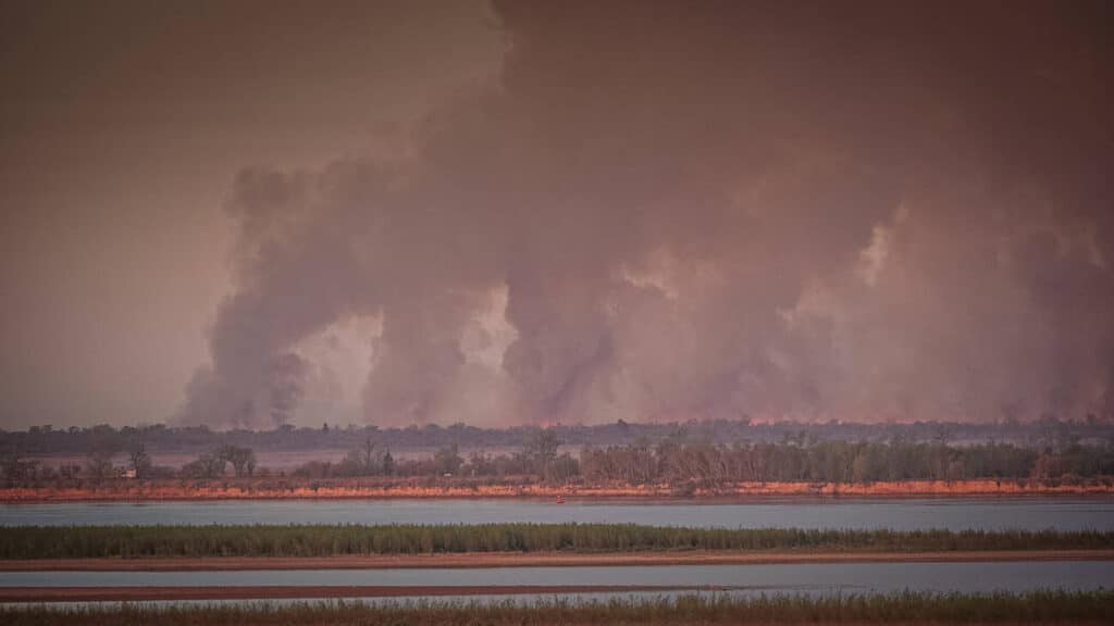 El Delta del Paraná, y la realidad en llamas