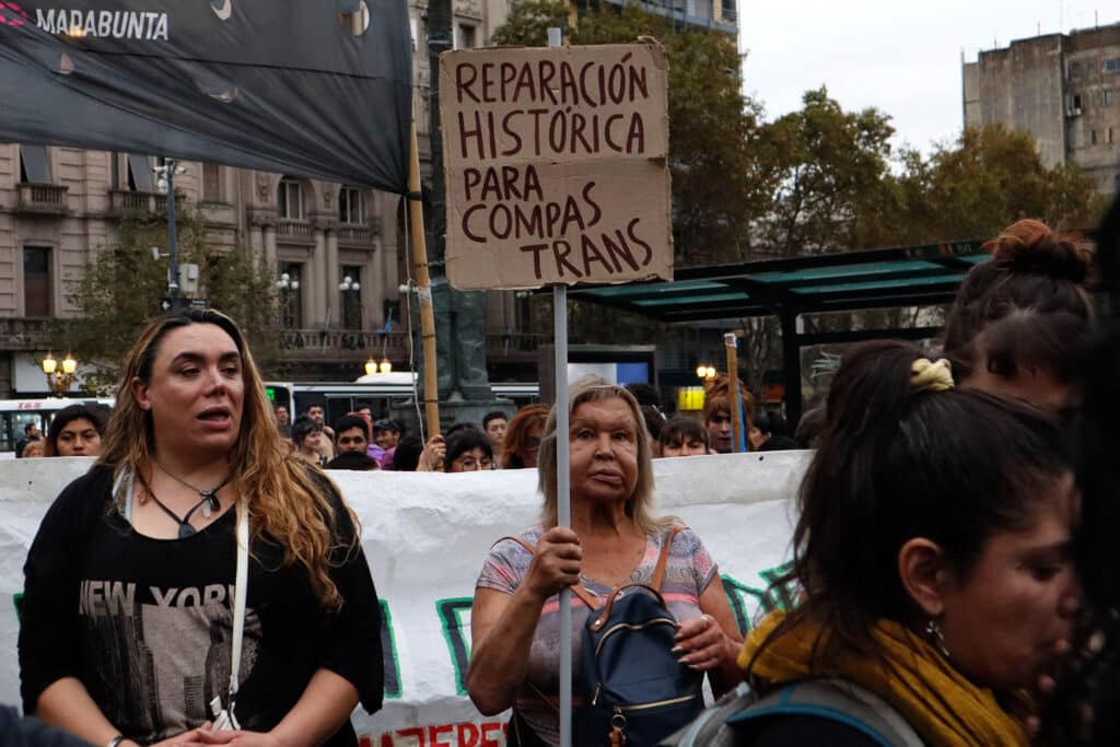 Marcha por la reparación para Personas Mayores Travestis y Trans: que sea ley