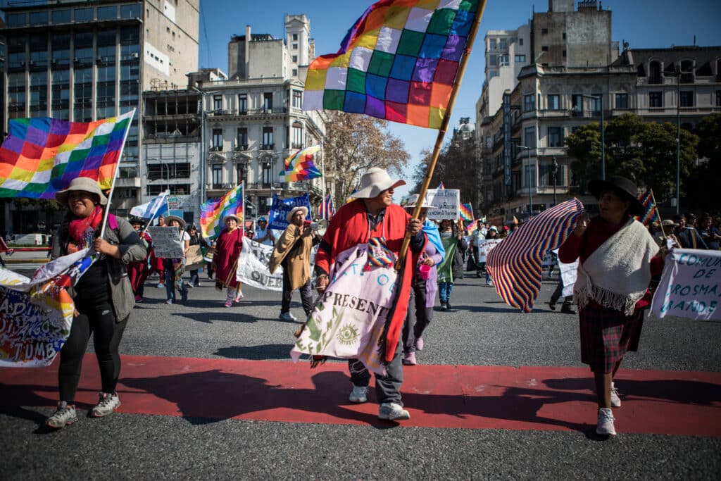 El Tercer Malón de la Paz llegó a Buenos Aires y sigue frente a la Corte Suprema