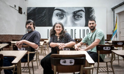 Guillermo, Marta y su hijo Matías en La Casa de Lucía. Fotos: Lina Etchesuri