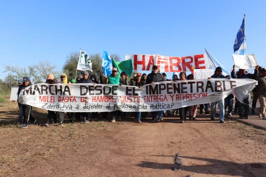 Chaco: continúa la Marcha Multisectorial desde el Impenetrable hasta Resistencia