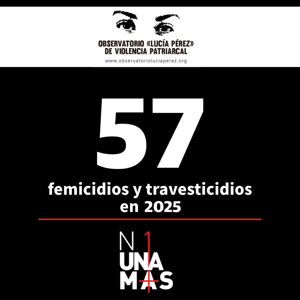 57 femicidios en el año, infancias huérfanas cada dos días: Informe mensual del Observatorio Lucía Pérez