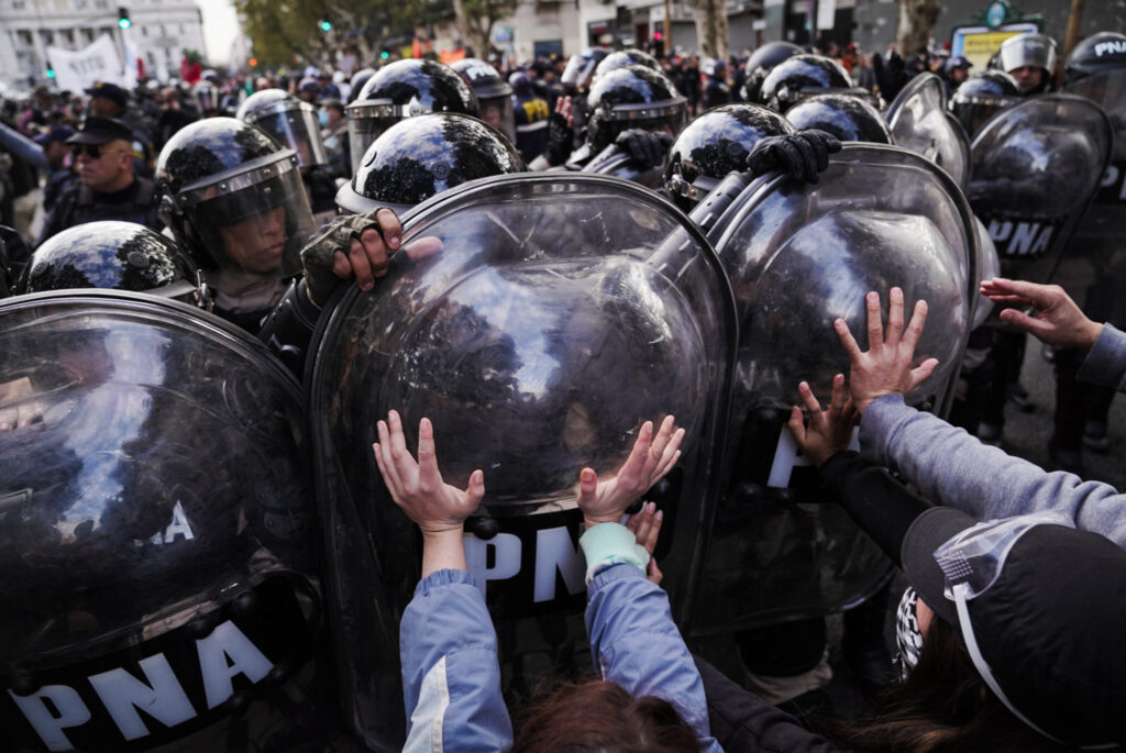 Marcha de jubilados: el día de “la coreo”