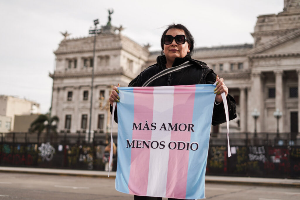 Acto trans por más democracia