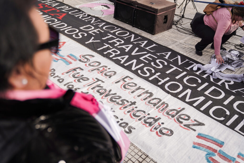Acto trans por más democracia