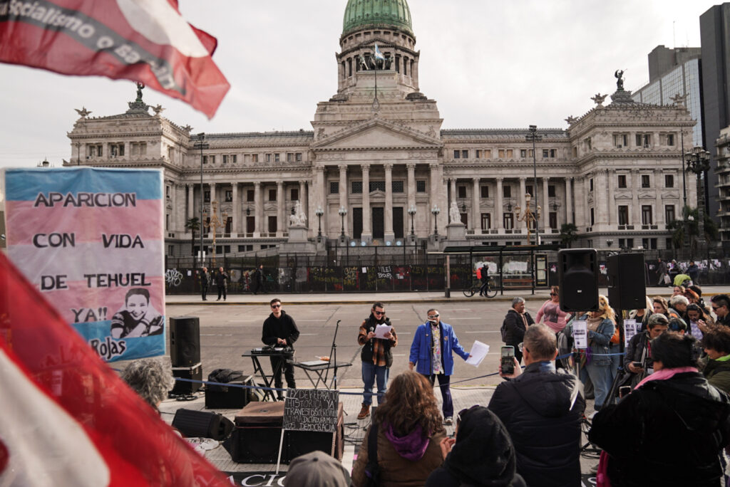 Acto trans por más democracia