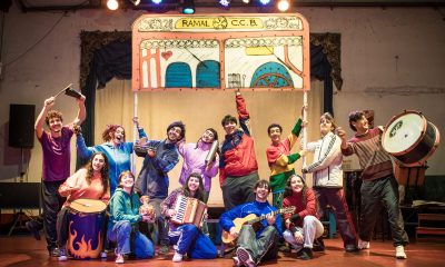 La bandada juvenil del Circuito Cultural Barracas, con un menú de música, humor y polenta. Fotos: Lina Etchesuri