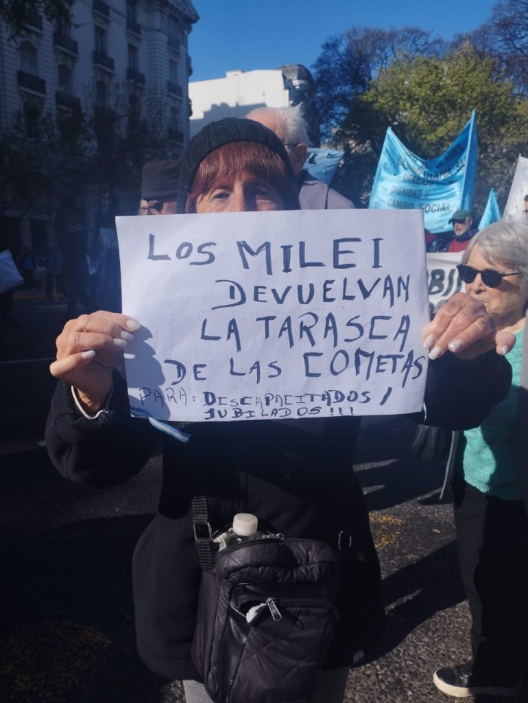 Marcha de jubilados: volvió la “coreo” represiva