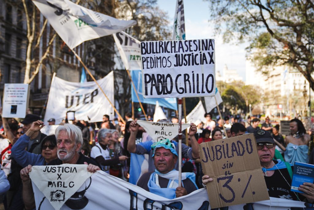 Marcha de jubilados: con la fuerza de Pablo