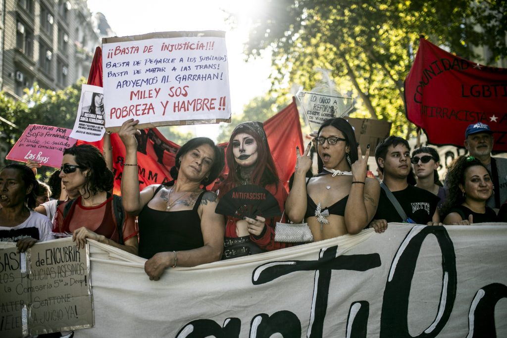 Marcha antifascista: el horizonte