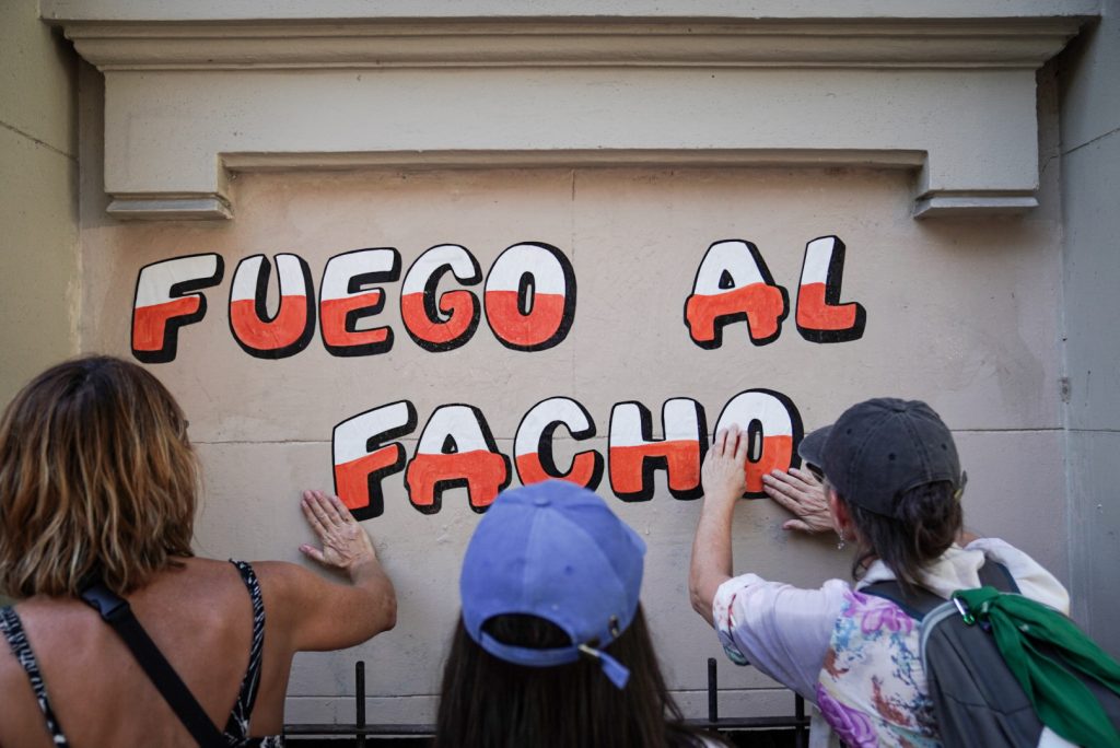 Marcha antifascista: el horizonte