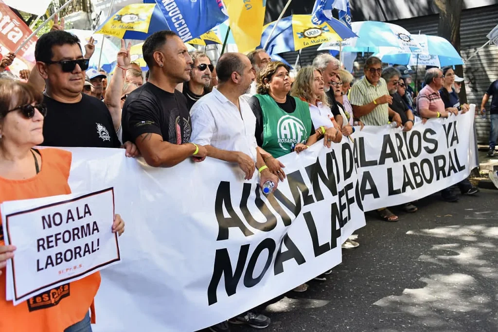 Rosario movilizada contra la reforma laboral
