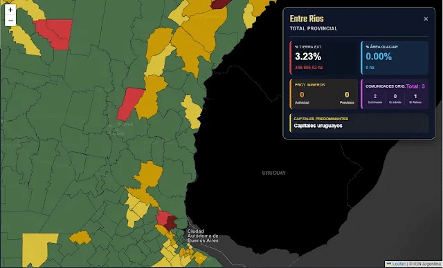 El Paraná en venta: La extranjerización de la tierra en Misiones, Corrientes y Entre Ríos