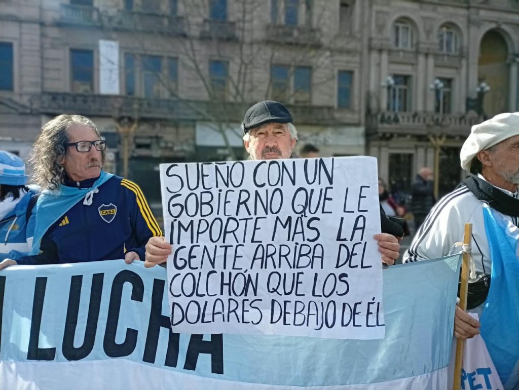 El mensaje de la marcha jubilados: “Nos están matando”