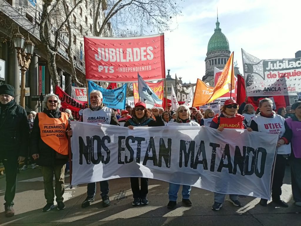 El mensaje de la marcha jubilados: “Nos están matando”
