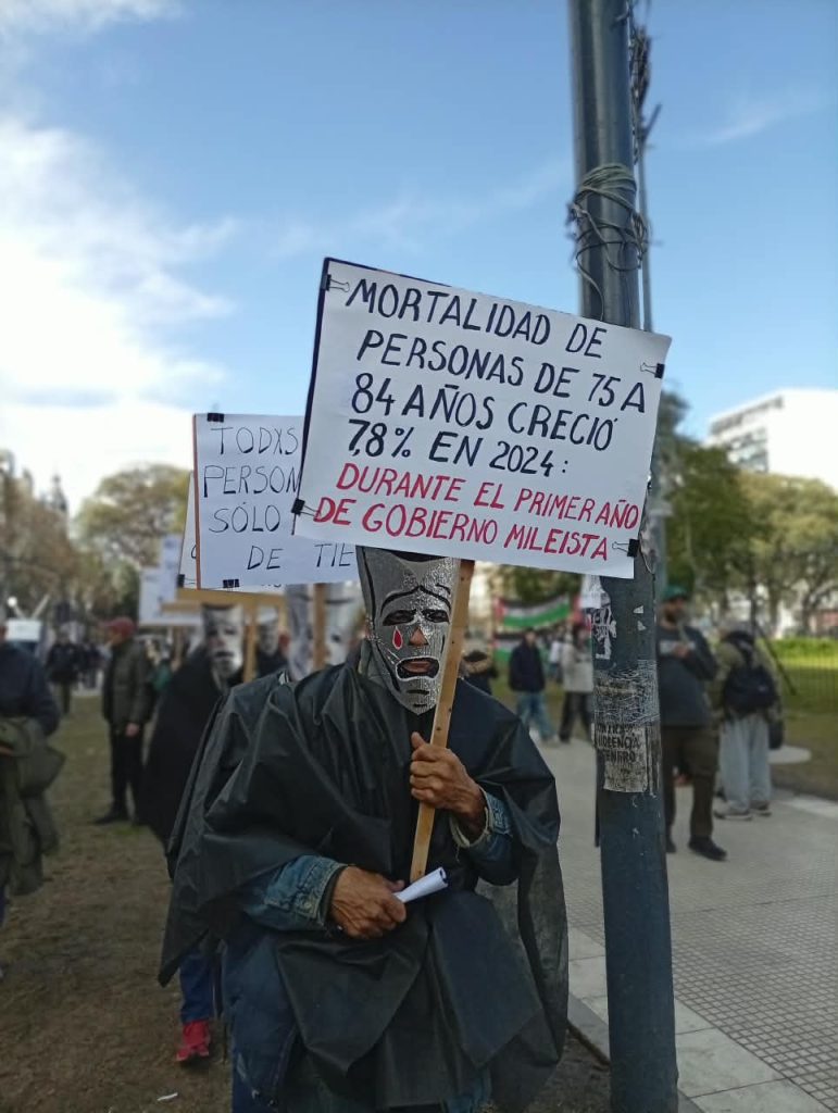 El mensaje de la marcha jubilados: “Nos están matando”