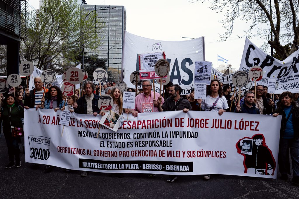 Marcha en La Plata por Julio López: el monumento a la impunidad