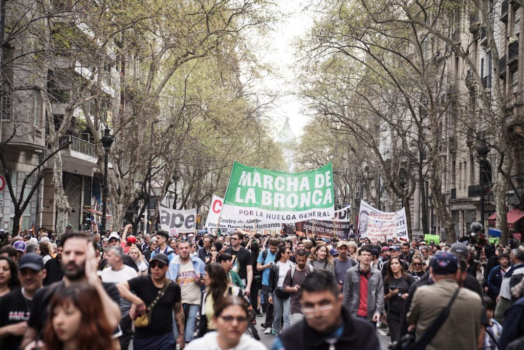 Imágenes de la bronca